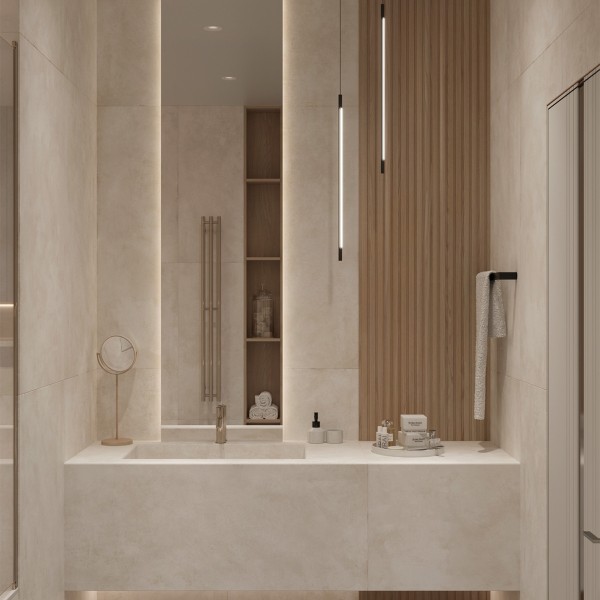 Керамогранит CEMENTUM BIANCO 1200 × 600 мм — КЕР007422 — изображение 2