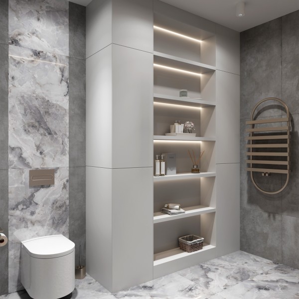 Керамогранит INVISIBLE ONYX GREY 1200 × 600 мм — КЕР007449 — изображение 3