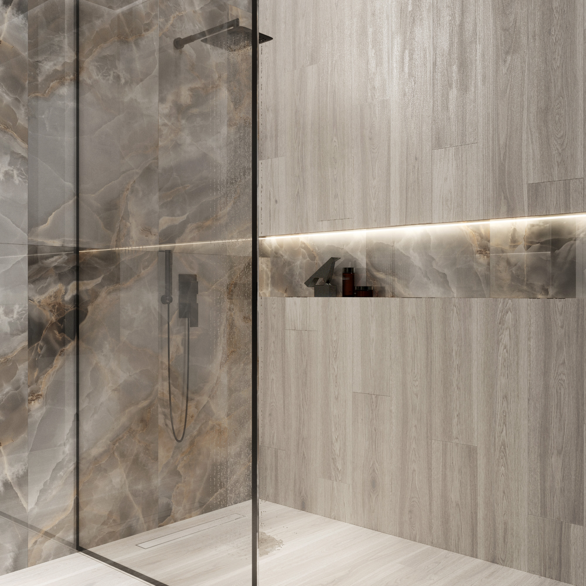 Керамогранит MORDIC WOOD GREY 1200 × 200 мм — КЕР007566 — изображение 1