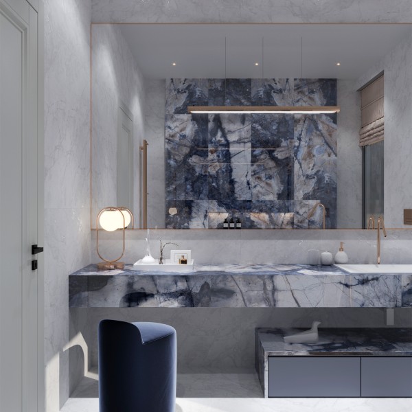 Керамогранит BERGAMO BLUE 1200 × 600 мм — КЕР007425 — изображение 4