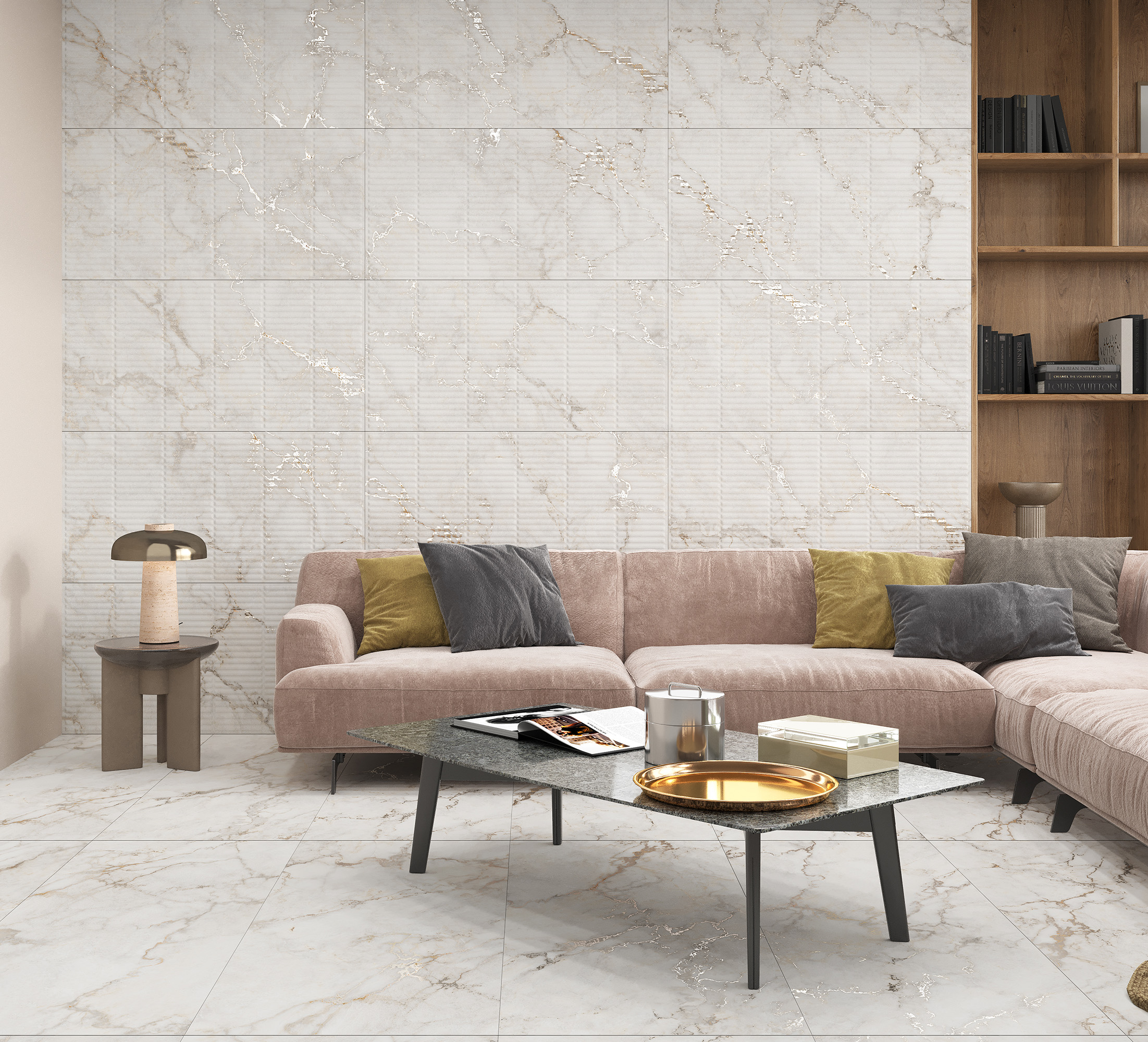Керамогранит PRATONIX BEIGE DECOR 1200 × 600 мм — КЕР007503 — изображение 1