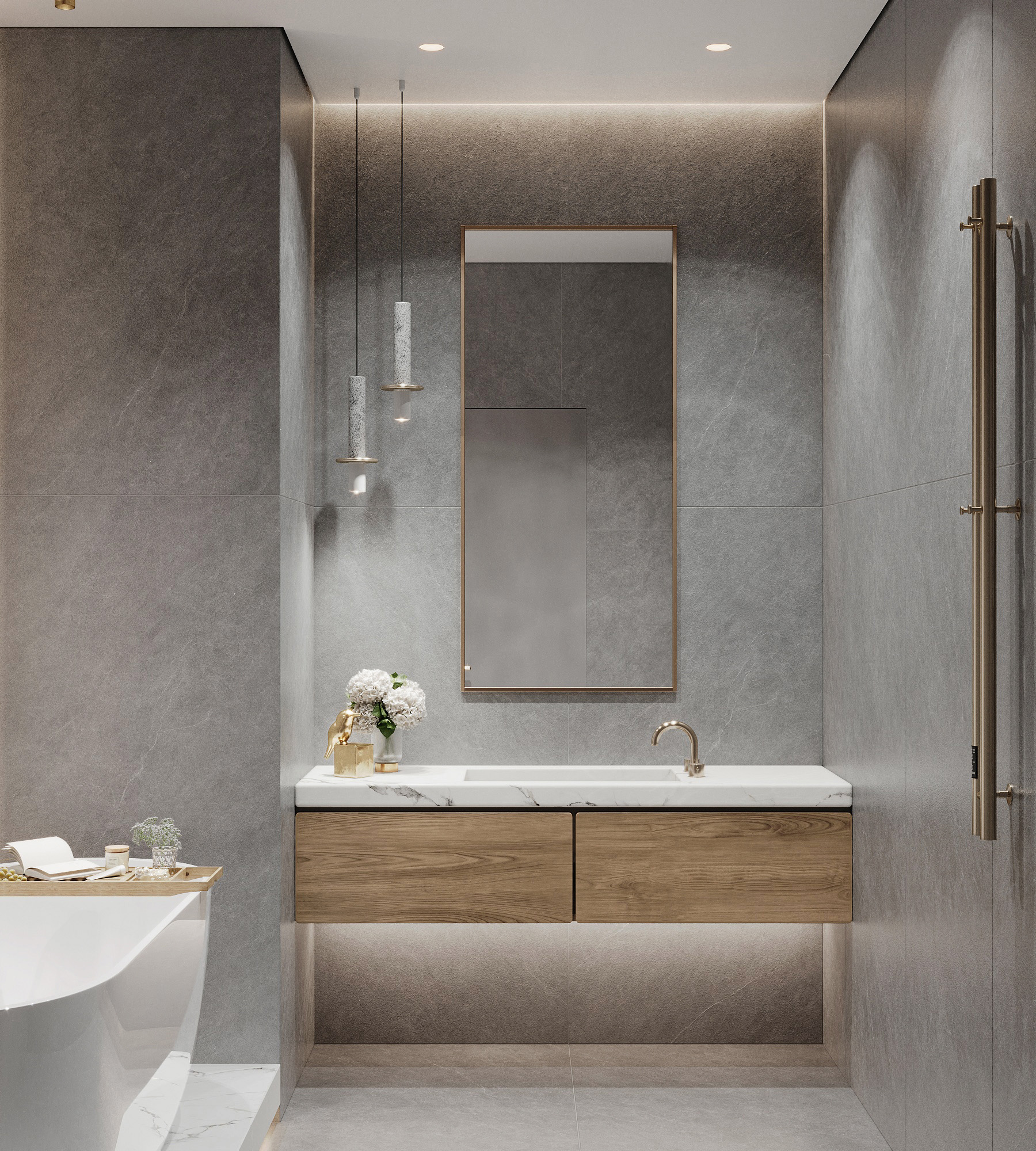 Керамогранит LISTELLO GRIS 1600 × 800 мм — КЕР007546 — изображение 1