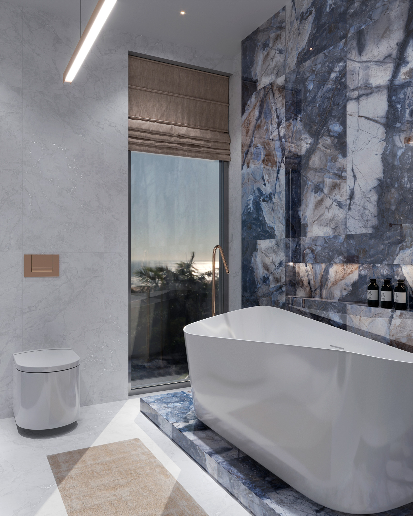 Керамогранит BERGAMO BLUE 1200 × 600 мм — КЕР007425 — изображение 1