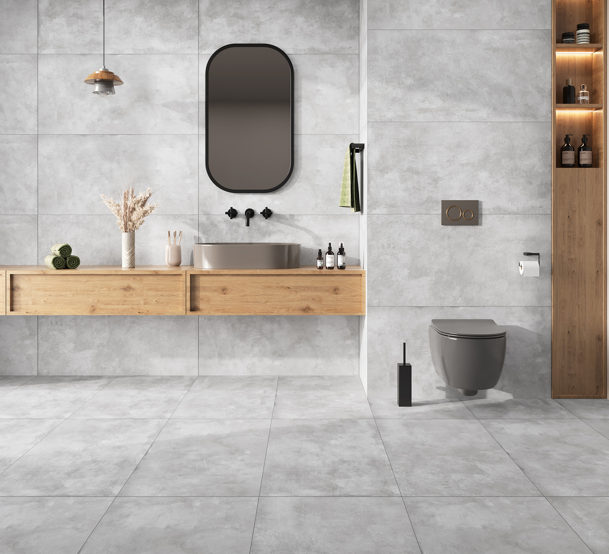 Керамогранит CEMENTUM LIGHT GREY 1200 × 600 мм — КЕР007464 — изображение 1