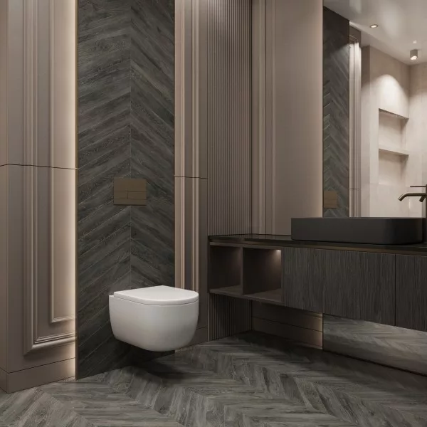 Керамогранит BURMESE DARK GREY 450 × 80 мм — КЕР007603 — изображение 1