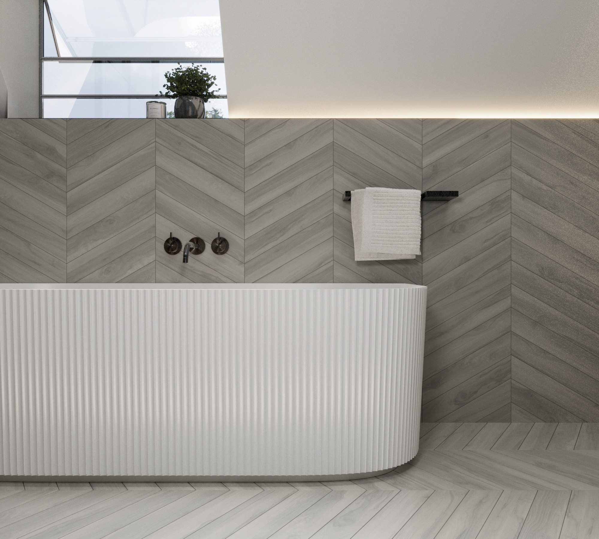 Керамогранит SCARLET WOOD GREY 450 × 80 мм — КЕР007608 — изображение 1