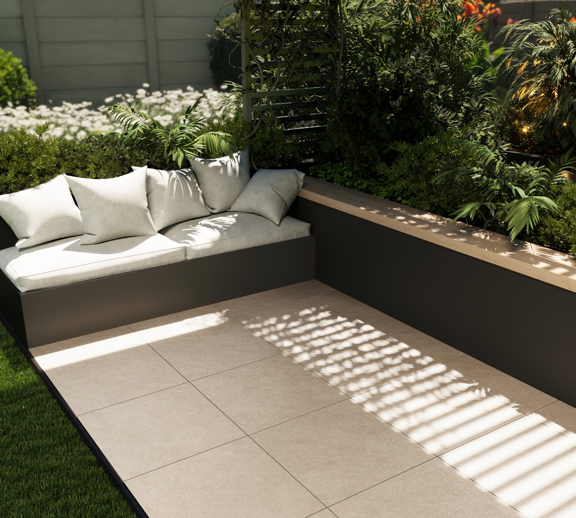 Керамогранит LISTELLO BEIGE 600 × 600 мм — КЕР007665 — изображение 1