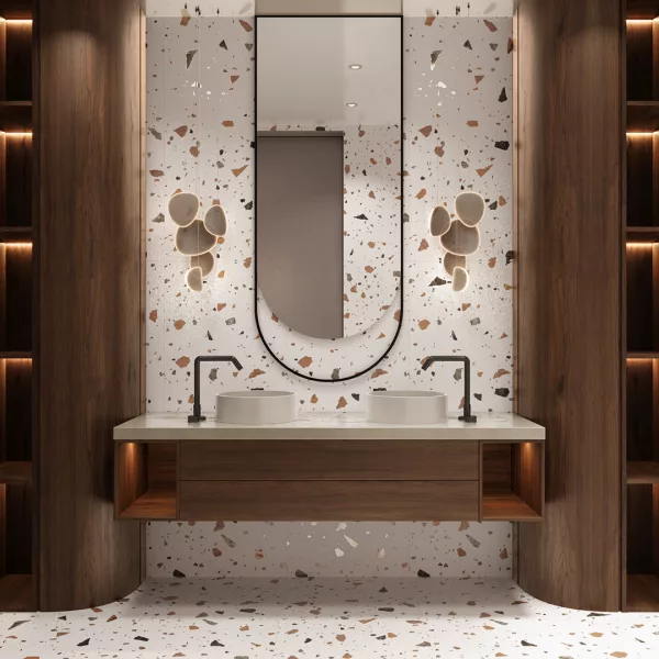 Керамогранит TERAZZO BLANCO 1200 × 600 мм — КЕР007638 — изображение 1
