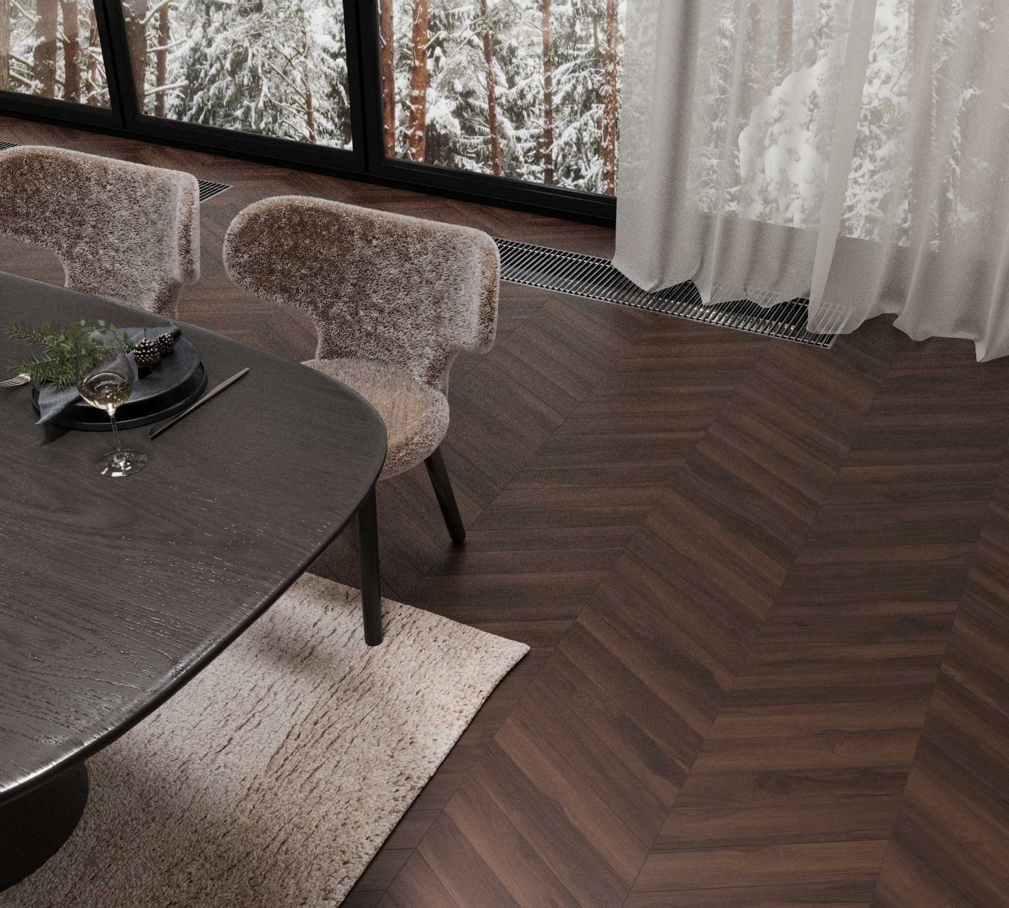 Керамогранит SCARLET WOOD CHERRY 450 × 80 мм — КЕР007607 — изображение 1