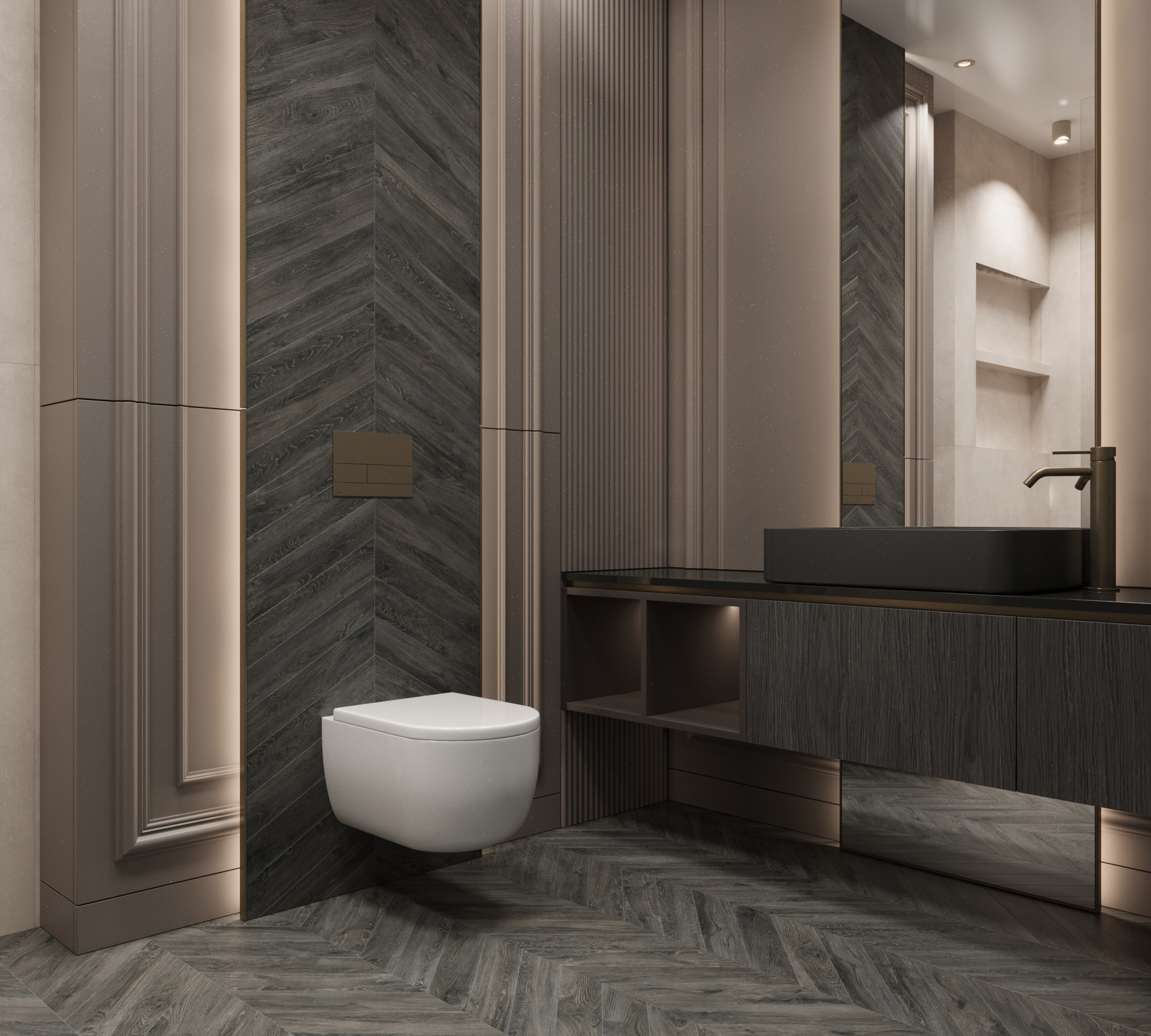 Керамогранит BURMESE DARK GREY 450 × 80 мм — КЕР007603 — изображение 1