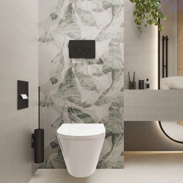 CRAYON GREY DECOR · 1200 × 600 мм · Матовая с 3D-глазурью