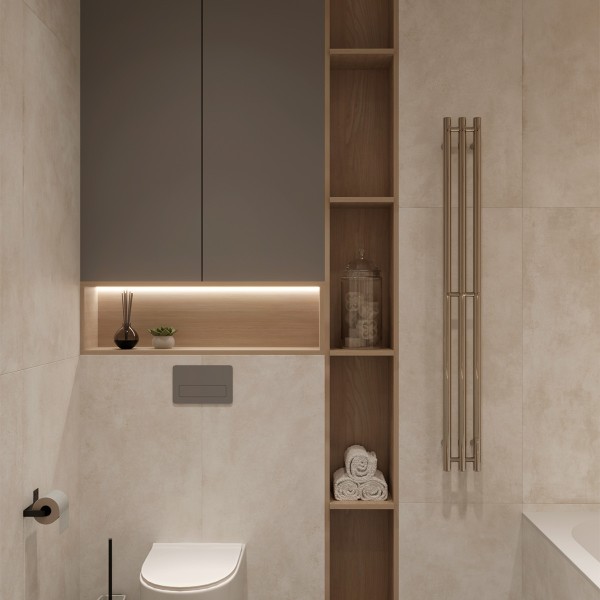Керамогранит CEMENTUM BIANCO 1200 × 600 мм — КЕР007422 — изображение 3