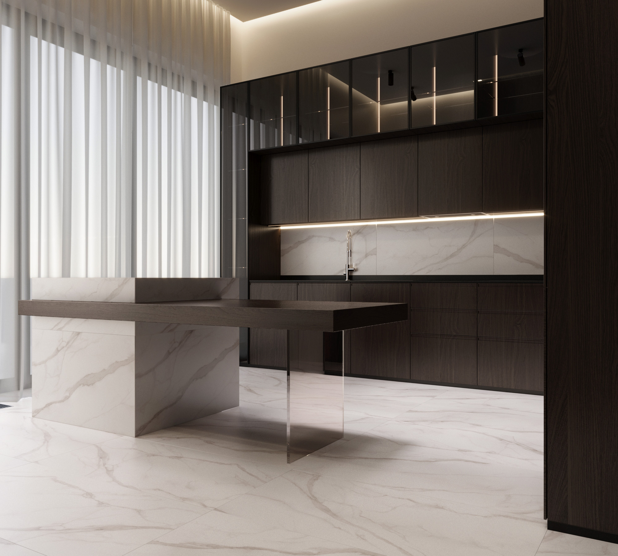 Керамогранит STATUARIO SILK 1200 × 600 мм — КЕР007646 — изображение 1