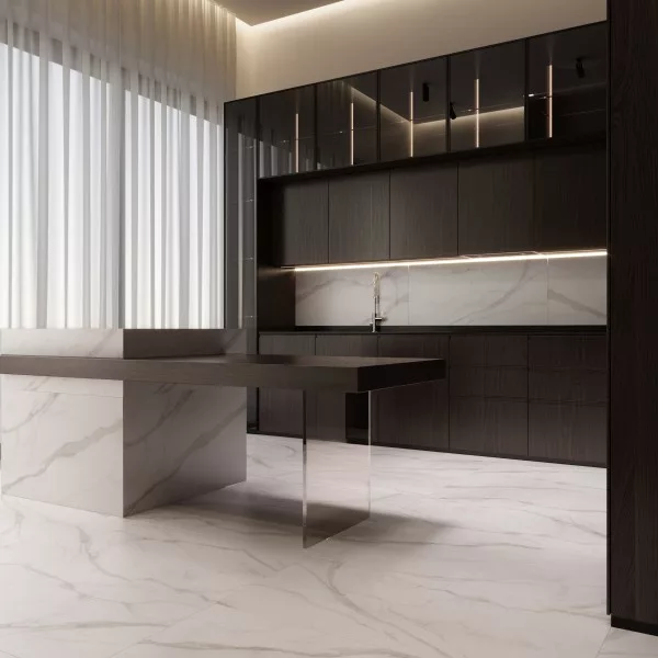 Керамогранит STATUARIO SILK 1200 × 600 мм — КЕР007646 — изображение 1