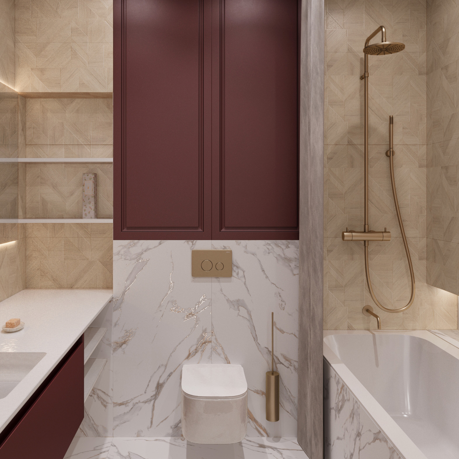 Керамогранит CALACATTA GOLD 1200 × 600 мм — КЕР007497 — изображение 1