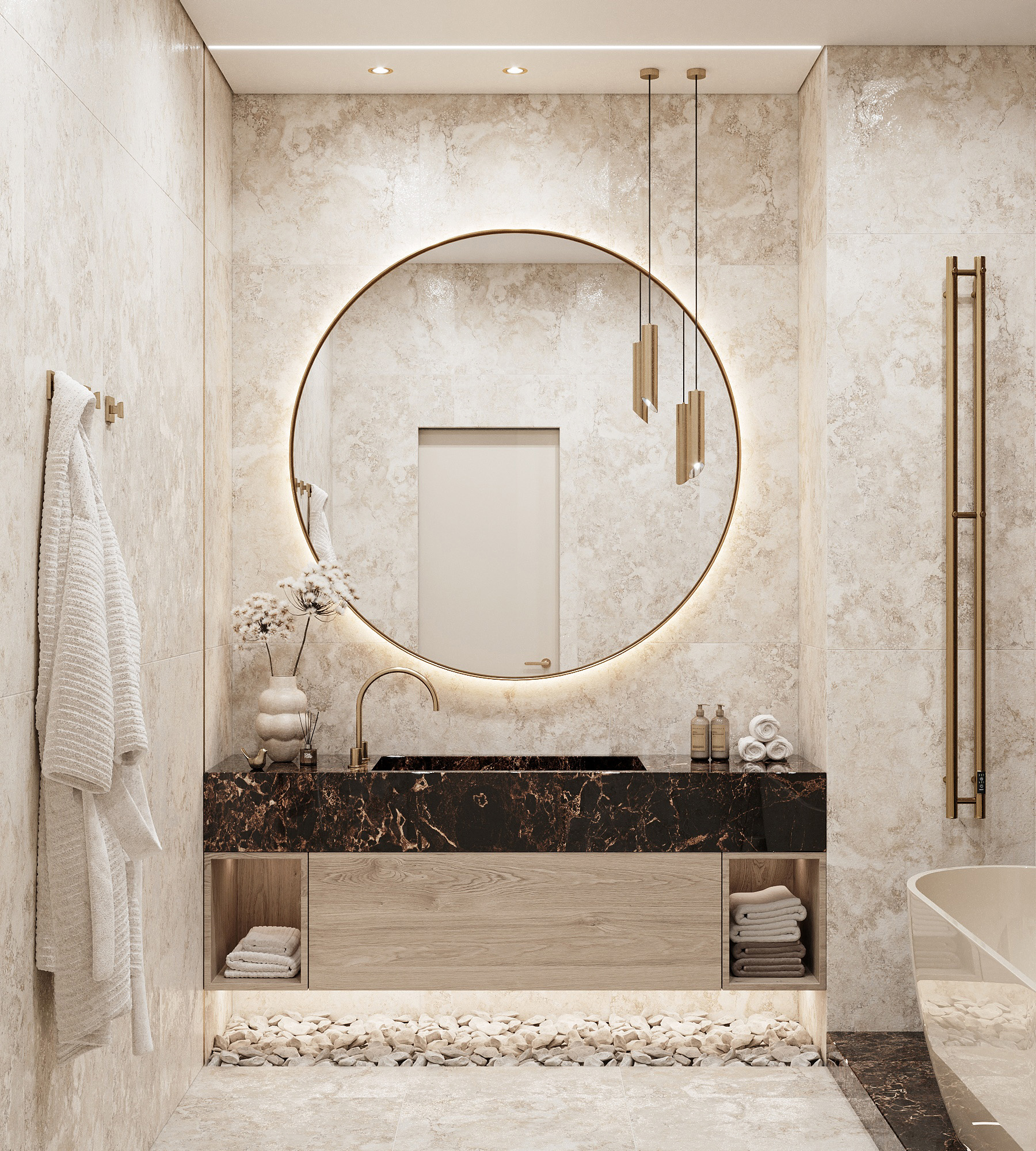 Керамогранит SEASTONE BEIGE 1200 × 600 мм — КЕР007483 — изображение 1