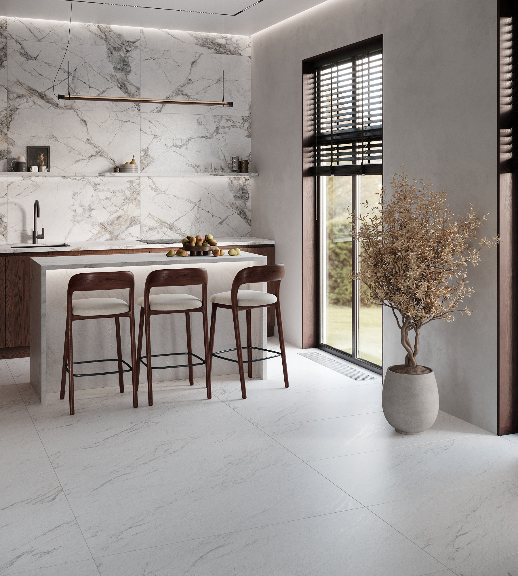 Керамогранит LAZIO BIANCO 1200 × 600 мм — КЕР007479 — изображение 1