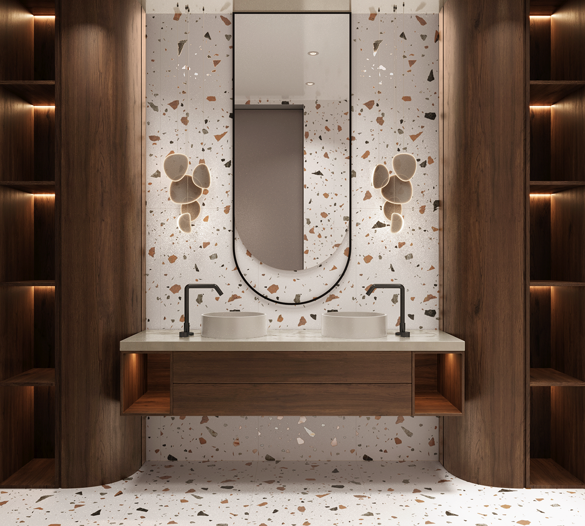 Керамогранит TERAZZO BLANCO 1200 × 600 мм — КЕР007638 — изображение 1