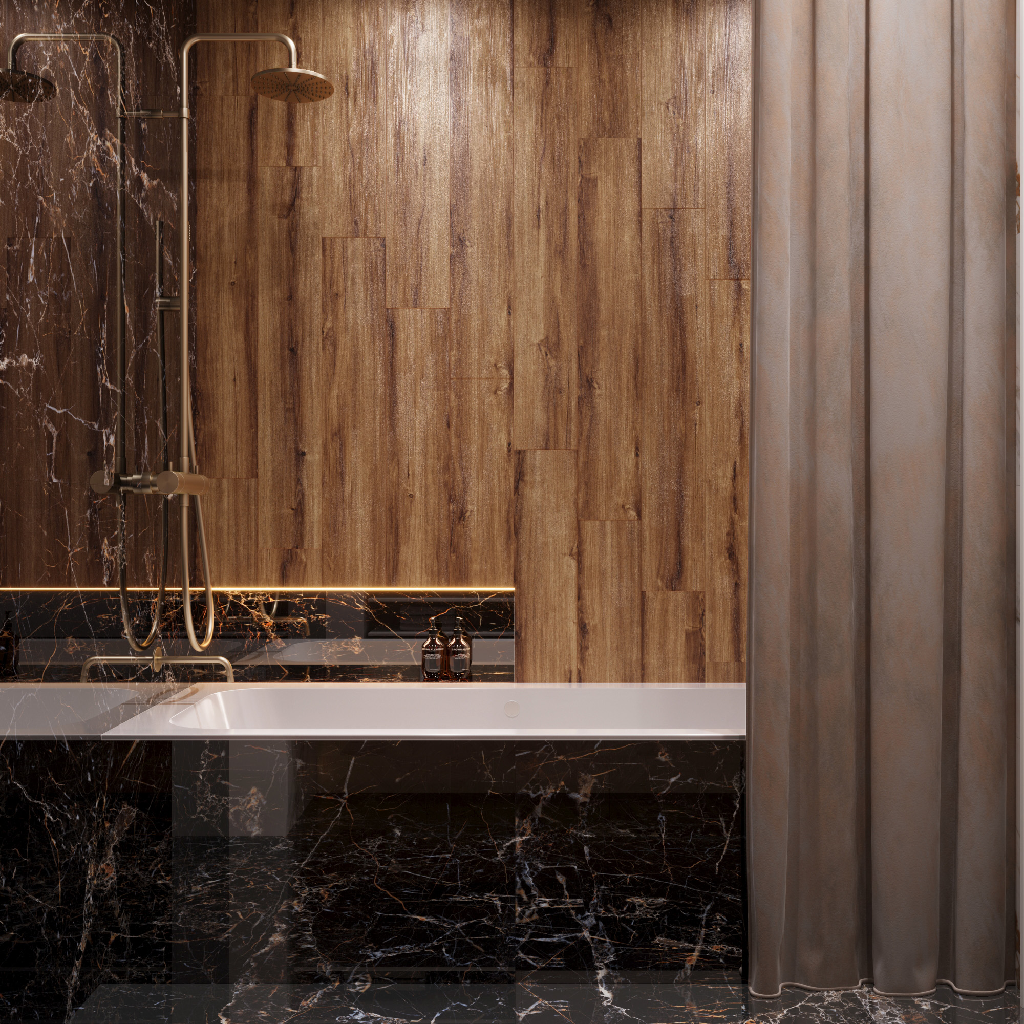 Керамогранит AKASA WOOD MAHOGANY 1200 × 200 мм — КЕР007553 — изображение 1