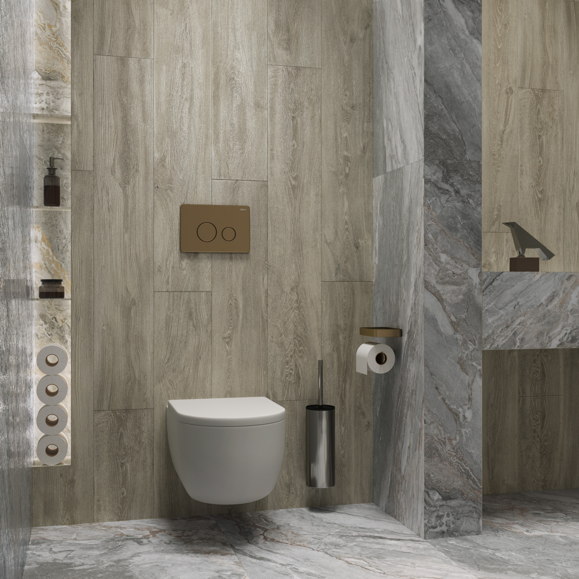 Керамогранит HUSK WOOD BONE 1200 × 200 мм — КЕР007561 — изображение 1