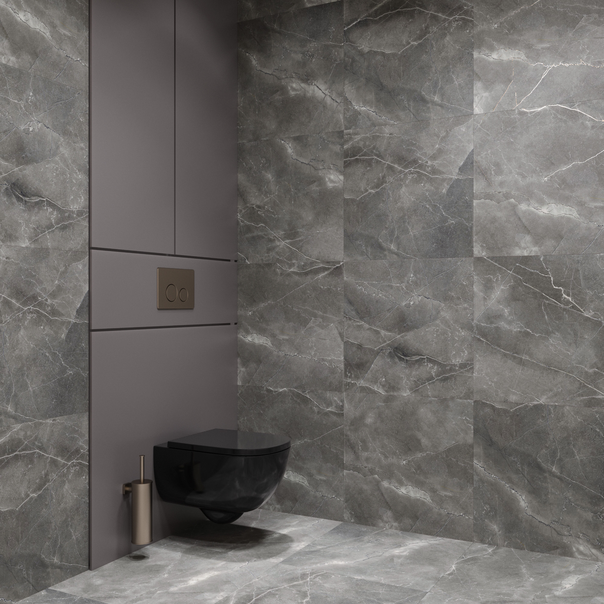 Керамогранит PULPIS NERO 600 × 600 мм — КЕР007584 — изображение 1