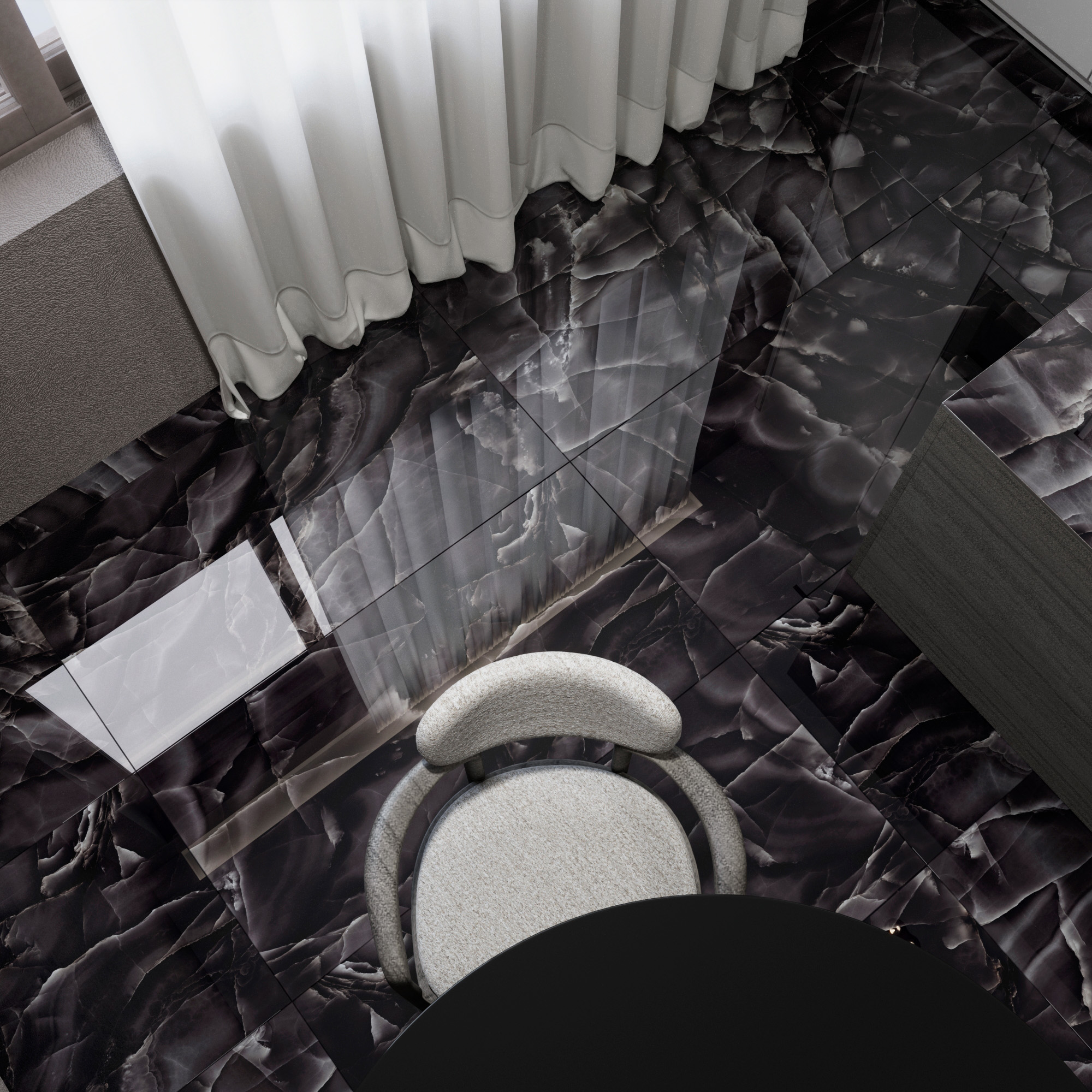 Керамогранит ONYX BLACK 1200 × 600 мм — КЕР007473 — изображение 1
