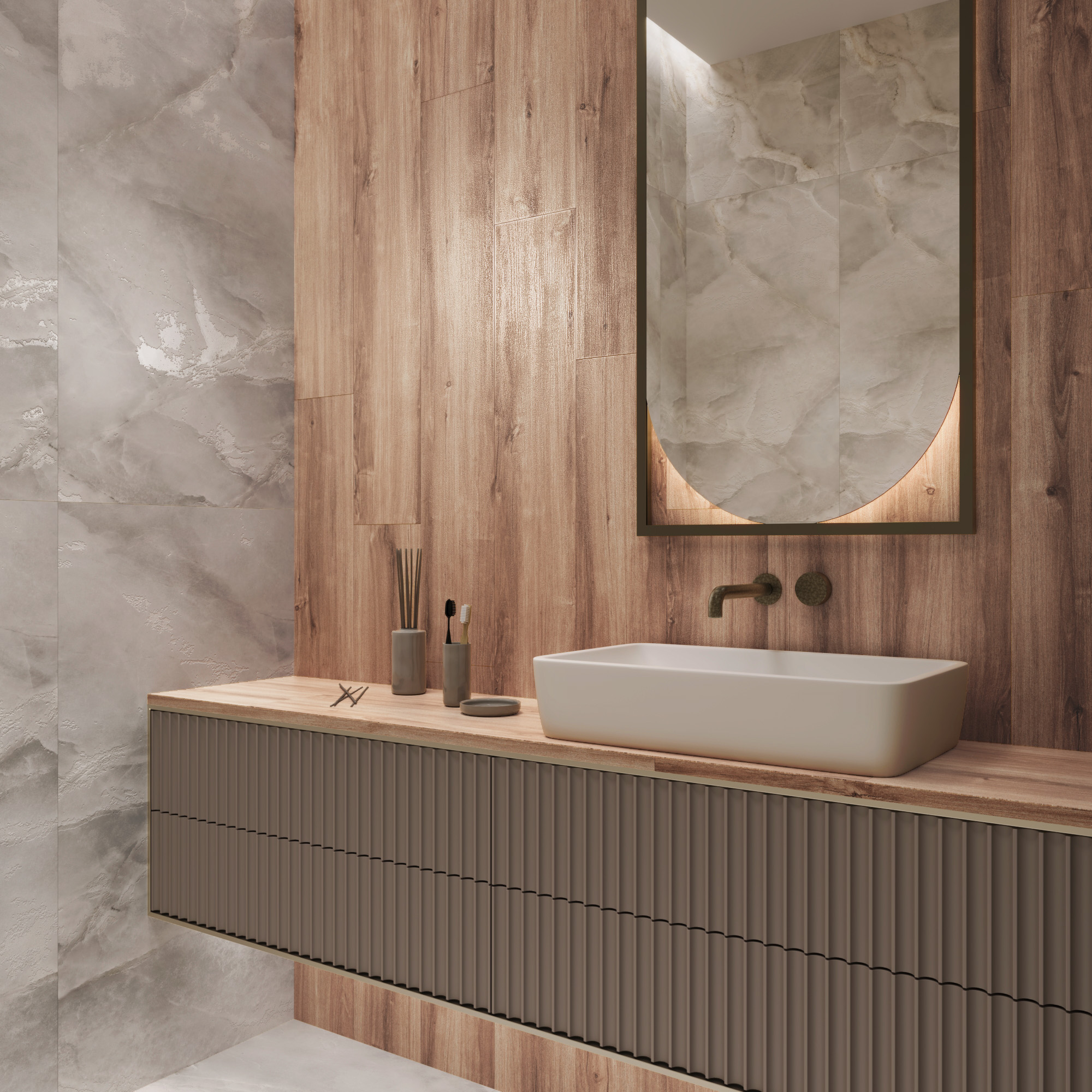 Керамогранит AKASA WOOD OAK 1200 × 200 мм — КЕР007554 — изображение 1