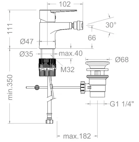 Смеситель для биде TITANIUM — изображение 2