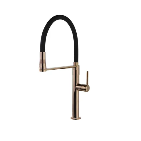 Смеситель для кухни с магнитным держателем и гибким изливом KITCHEN MAGNET 388801МАСU медь — изображение 1