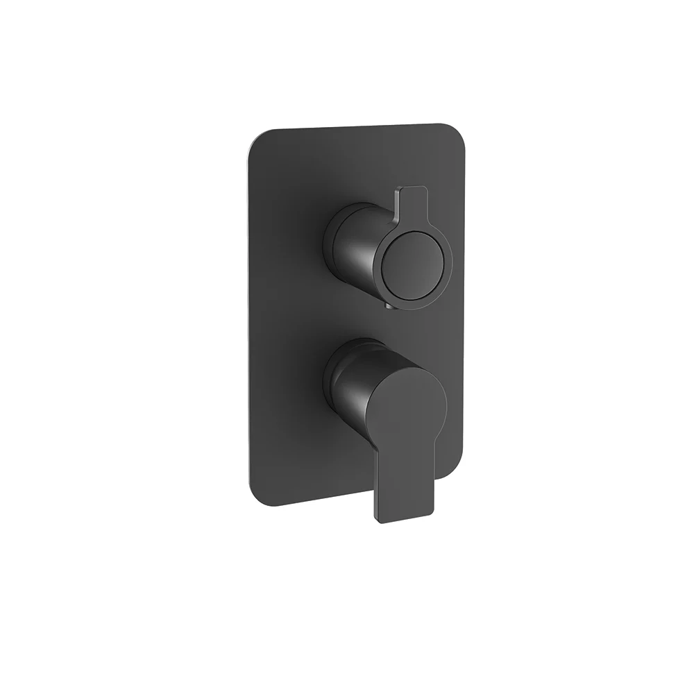 Встраиваемый смеситель для душа на 2 выхода BLAUTHERM черный